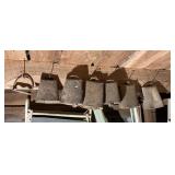 Six cowbells and stirrup