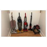 Five vacuums lot