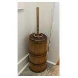 Wooden butter churn