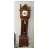Wood grandfather clock