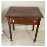 Antique wood nightstand