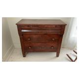 Three drawer antique dresser