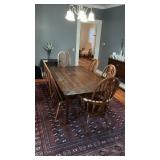 Dining room table and chairs