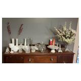 Miscellaneous glass and Crystal decor lot