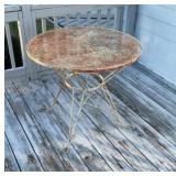 Metal outdoor table