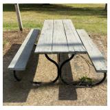 Outdoor picnic table