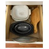 Miscellaneous cookware and cutting board lot