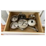 Pots and pans, miscellaneous lot