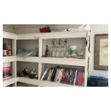 Seven shelves, contents miscellaneous only