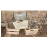 Milk crate lot