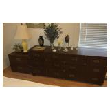 Dresser and Two nightstands lot