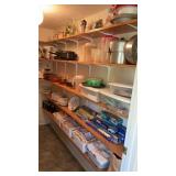 Pantry shelf contents