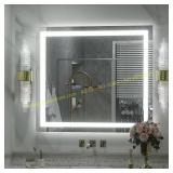 Apmir 32x36 in. LED Anti-Fog Vanity Mirror