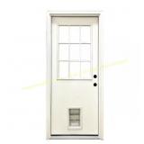 Steves & Sons 32x80in. LHIS Fiberglass Door, White