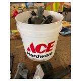 ACE bucket full of plumbing supplies
