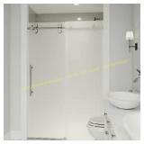 Elan 56-60x74 Frameless Shower Door Chrome