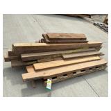 pallet of 2 in walnut and assorted hardwood