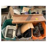 Cabbage cutter, packing blankets, figurines