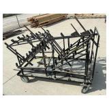 Metal racks and cart
