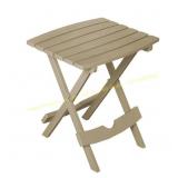 Adams Folding Side Table, Biscuit Resin
