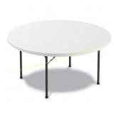 Alera 60in. Round Folding Table, White