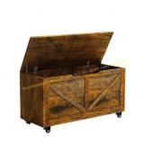 Unbranded 39.4in Entryway Storage Chest, Brown