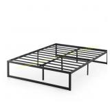 Abel Black Metal King Platform Bed Frame
