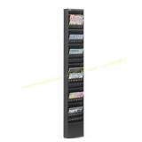 Safco 65.5Hx10Wx4D in. Magazine Rack, 23 Pocket