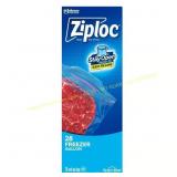 2 ct. Ziploc 1 gal Clear Freezer Bag 28 pk