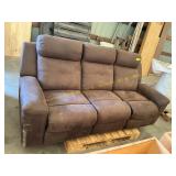 Brown recliner sofa