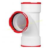 2" Hub PVC Sanitary Tee & sandpaper
