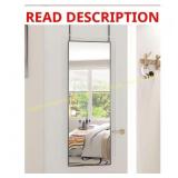 16x49.5 Modern Black Wall Mirror