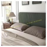 Claude Green Fabric Frame Queen Bed
