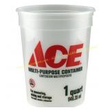 6ct Ace Clear 1 qt Bucket