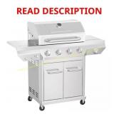 Nexgrill 4 Burner SS Propane Grill w/ Side