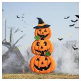 Glitzhome 39.75in. Lighted Jack-O-Lantern Decor