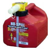 No-Spill Plastic Gas Can 1.25 gal