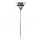 True Temper 64.5in 22 Tine Steel Leaf Rake