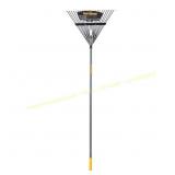 True Temper 64.5in 22 Tine Steel Leaf Rake