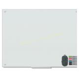 U Brands Magnetic Glass Dry Erase Board w/ Markers