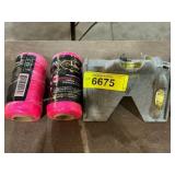 Unbranded Post/Pipe Level + 2 Ct. Pink Mason Line