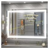 Apmir 48x32 in. Frameless Lighted Vanity Mirror