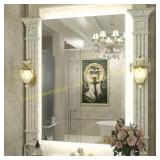 Apmir 24x36 Frameless LED Anti-Fog Bathroom Mirror