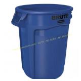 Brute 32 Gal. Blue Round Vented Trash Can