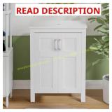 Puluomis 24x19x45in Vanity White sink cabinet