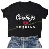 Cowboys & Beer Vintage Tee Women s Sz S
