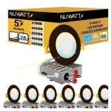 6-Pack NuWatt 4in Bronze 5CCT Ultra Thin LED Kit