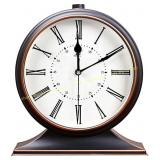 rnuie Desk Clock for Table Decor, Retro Clock