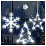 LYUBASA Xmas Window Lights, 3Pc LED Set
