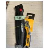 Husky Garden Hand Saw + DeWalt Utility Knife